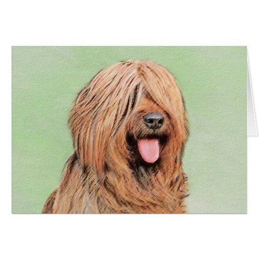 Briardschildering - Kute Original Dog Art (Voorkant Horizontaal)