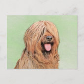 Briardschildering - Kute Original Dog Art Briefkaart (Voorkant)
