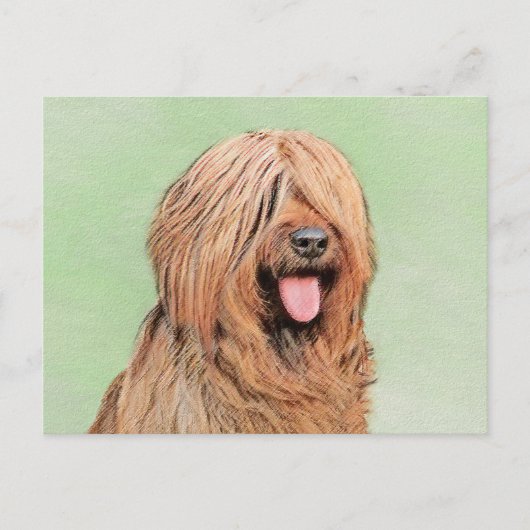 Briardschildering - Kute Original Dog Art Briefkaart (Voorkant)