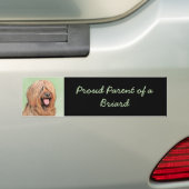 Briardschildering - Kute Original Dog Art Bumpersticker (Op auto)