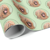 Briardschildering - Kute Original Dog Art Cadeaupapier (Rol Hoek)