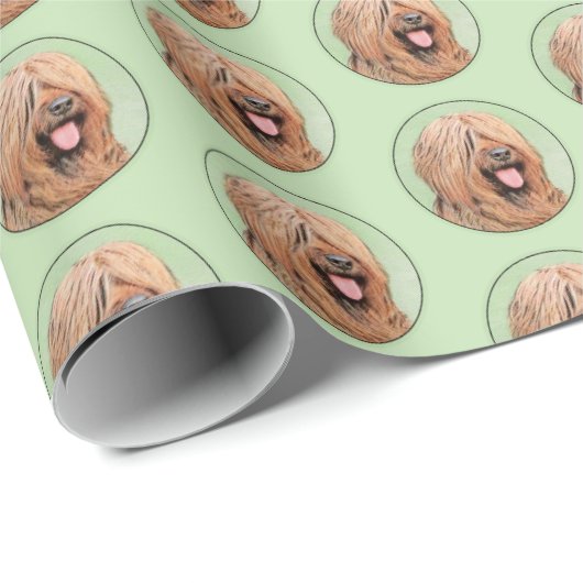 Briardschildering - Kute Original Dog Art Cadeaupapier (Rol Hoek)