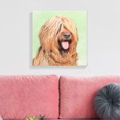 Briardschildering - Kute Original Dog Art Canvas Afdruk (Insitu (Woonkamer))