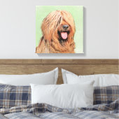 Briardschildering - Kute Original Dog Art Canvas Afdruk (Insitu (Slaapkamer))
