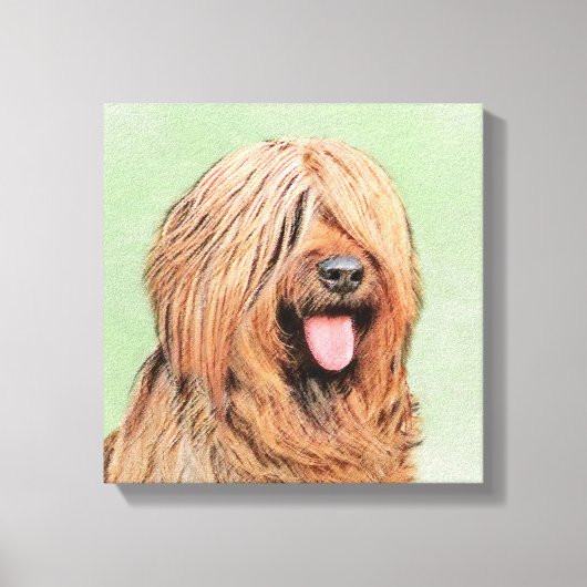 Briardschildering - Kute Original Dog Art Canvas Afdruk (Voorkant)