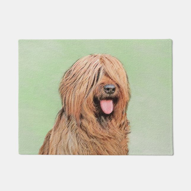 Briardschildering - Kute Original Dog Art Deurmat (Voorkant)
