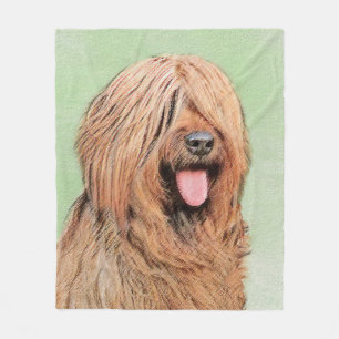 Briardschildering - Kute Original Dog Art Fleece Deken