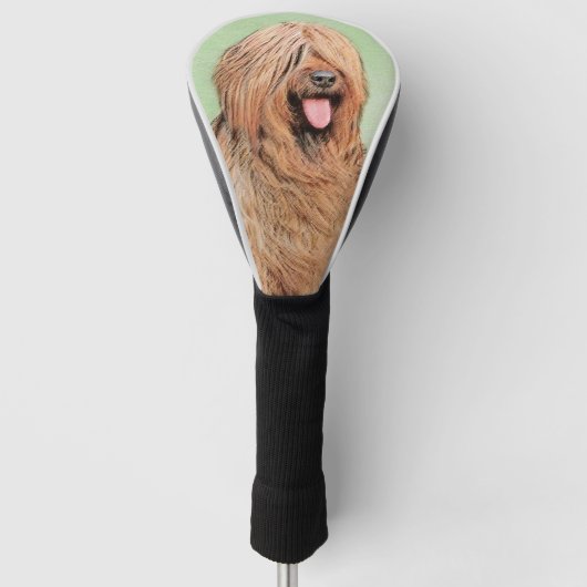 Briardschildering - Kute Original Dog Art Golfheadcover (Voorkant)
