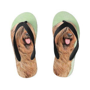 Briardschildering - Kute Original Dog Art Kinder Teenslippers