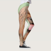 Briardschildering - Kute Original Dog Art Leggings (Rechts)