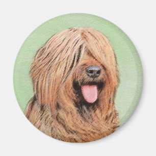 Briardschildering - Kute Original Dog Art Magneet