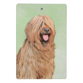 Briardschildering - Kute Original Dog Art Mini Klembord (Achterkant)