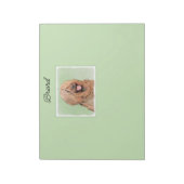 Briardschildering - Kute Original Dog Art Notitieblok (Linkerzijde)