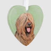 Briardschildering - Kute Original Dog Art Ornament (voorkant)