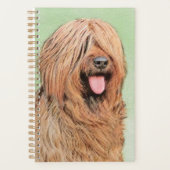 Briardschildering - Kute Original Dog Art Planner (Voorkant)