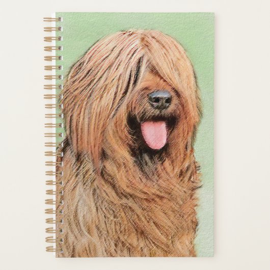 Briardschildering - Kute Original Dog Art Planner (Voorkant)