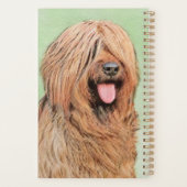 Briardschildering - Kute Original Dog Art Planner (Achterkant)