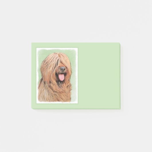 Briardschildering - Kute Original Dog Art Post-it® Notes (Voorkant)