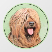 Briardschildering - Kute Original Dog Art Raamsticker (Vel)