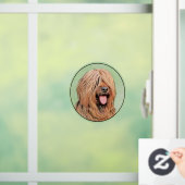 Briardschildering - Kute Original Dog Art Raamsticker (Huis)