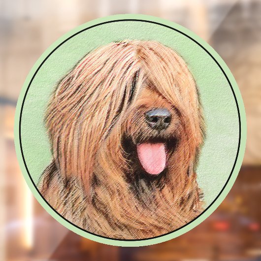 Briardschildering - Kute Original Dog Art Raamsticker (Vel 2)