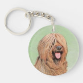 Briardschildering - Kute Original Dog Art Sleutelhanger (Voorkant)