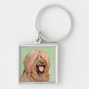 Briardschildering - Kute Original Dog Art Sleutelhanger