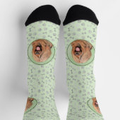 Briardschildering - Kute Original Dog Art Sokken (Top)