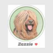 Briardschildering - Kute Original Dog Art Sticker (Vel)