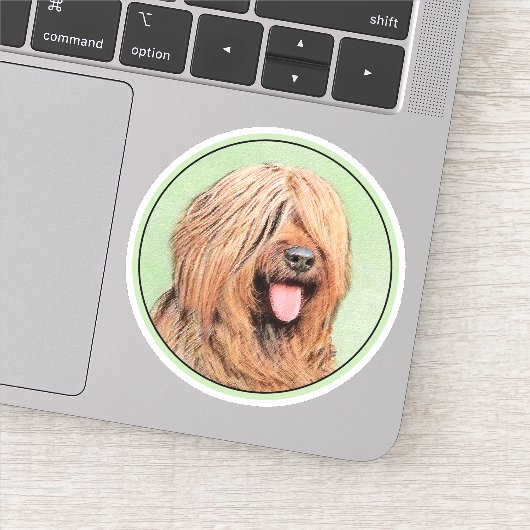 Briardschildering - Kute Original Dog Art Sticker (Detail)