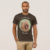 Briardschildering - Kute Original Dog Art T-shirt (Voorkant volledig)