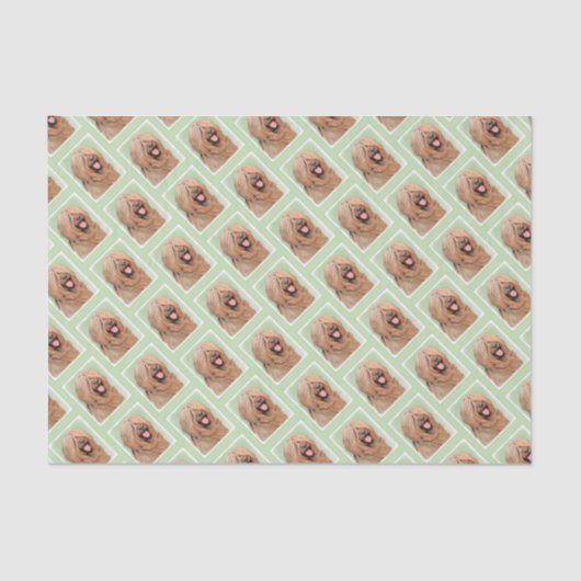 Briardschildering - Kute Original Dog Art Tissuepapier (Voorkant)