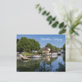 Briare Canal, Chatillon-Coligny, Frankrijk Feestdagenkaart (Staand voorkant)