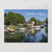 Briare Canal, Chatillon-Coligny, Frankrijk Feestdagenkaart (Voorkant)