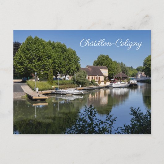 Briare Canal, Chatillon-Coligny, Frankrijk Feestdagenkaart (Voorkant)