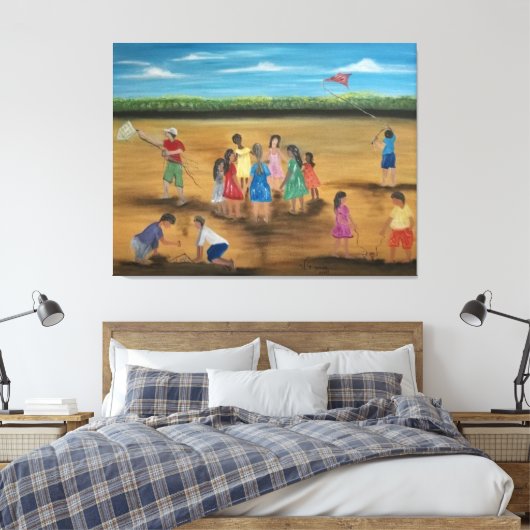 Bricadeiras Canvas Afdruk (Insitu (Slaapkamer))