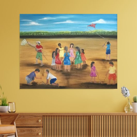 Bricadeiras Canvas Afdruk (Insitu (Woonkamer))