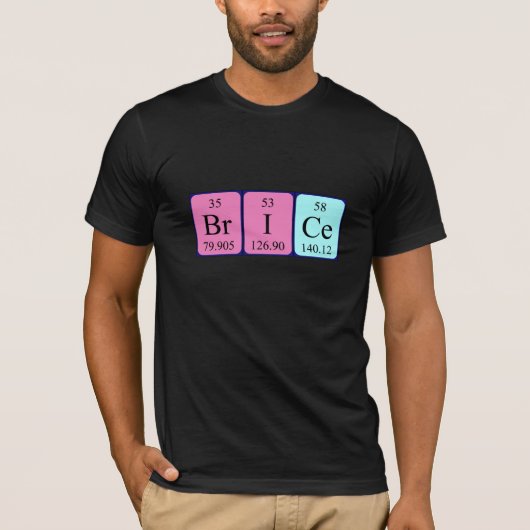 Brice periodiek table name shirt (Voorkant)