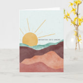 Brichtere dagen vóór Wenskaart Kaart (Gele Bloem)