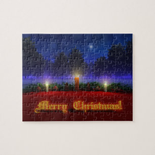 Brichtere kerstpuzzel legpuzzel