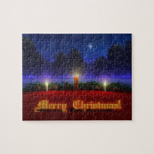 Brichtere kerstpuzzel legpuzzel (Horizontaal)