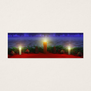 Brichtere Vision-Bladwijzer voor kerstmis Mini Visitekaartjes