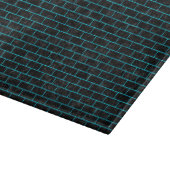 BRICK1 BLACK MARBLE & TURQUOISE MARBLE SNIJPLANK (Hoek)