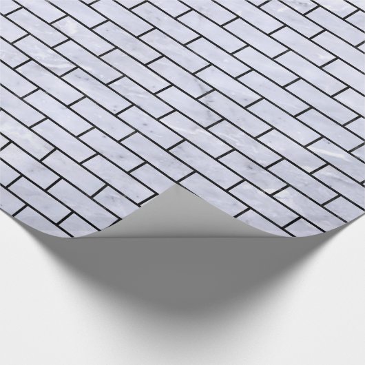 BRICK1 BLACK MARBLE & WHITE MARBLE (R) CADEAUPAPIER (Hoek)