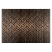 BRICK2 ZWARTE MARBLE & BRONZE METAL (R) SNIJPLANK (Voorkant)