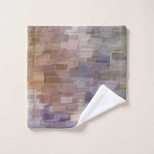 Brick Abstract Winter Herfst Bathroom Set Bad Handdoek (Wasdoekje)