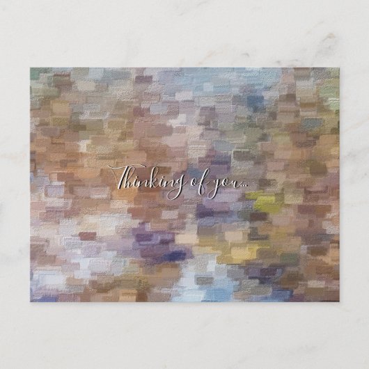 Brick Abstract Winter Herfst Denking of U Briefkaa Briefkaart (Voorkant)