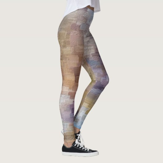 Brick Abstract Winter Herfst Leggings (Rechts)