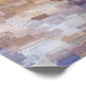 Brick Abstract Winter Herfst Poster (Hoek)