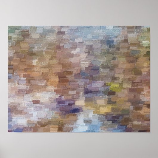 Brick Abstract Winter Herfst Poster (Voorkant)